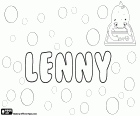 Lenny, z różnych źródeł i w różnych językach. Lenny i jego wariant Lennie są nazwy używane do dziewczynka i chłopiec