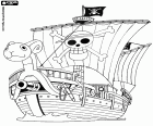Pierwszy łódź Luffy i Słomianego Kapelusza piratów jest caravel o nazwie Going Merry