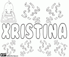 Xristina, jeden z transliteracji grecka nazwa Χριστίνα, Krystyna. Najczęściej transliteracji są Hristina lub Christina