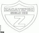 Emblemat Club de Futbol Zacatepec Siglo XXI, meksykański klub piłkarski z siedzibą w mieście o tej samej nazwie, w stanie Morelos