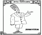 Johnnystein, Jonathan Locker jest przebrany za kuzyna Frankensteina