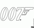Logo najsłynniejszych tajny agent w świecie kina, Agent 007 James Bond. James Bond to fikcyjna postać, stworzona przez angielski pisarz Ian Fleming w 1952