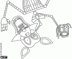 Mangle jest pewien ponownie przeznaazony wersja Foxy. Mangle wydaje się brzuchomówca obojętne, ten znak jest prawie całkowicie endoskeletal. Mangle ma drugą głowę całkowicie mechaniczne
