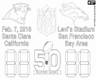 Carolina Panthers vs Denver Broncos, mecz o Super Bowl 2016 w 7 lutego 2016 w Levi's Stadium w Santa Clara, California