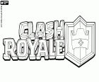 Logo w grze wideo Clash Royale. Clash Royale, gry wideo dla urządzeń mobilnych Android i iOS stworzony przez Supercell w 2016