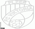 Logo FC Viktoria Plzeň, klub piłkarski z miasta Pilzno, Czechy