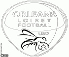 Logo Union sportive Orleans Loiret football, USx Orleans, klub piłkarski z miasta Orlean, stolicy Loiret i z francuski region Centralny-Dolina Loary