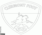 Tarcza z Clermont Foot 63, klub piłkarski z siedzibą w Clermont-Ferrand, miasta centrum Francji i historycznej stolicy Owernii