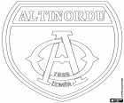 Logo Altınordu Futbol Kulübü, klub piłkarski Smyrneńska, metropolitan nadmorskie miasto w zachodniej Anatolii, stolicy Izmir w region Morza Egejskiego