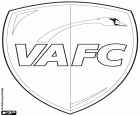 Emblemat Valenciennes Football Club, VAFC, klub piłkarski z siedzibą w mieście Valenciennes, miasto w północnej Francji w pobliżu granicy z Belgią