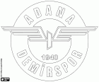 Logo miasta Adana Demir Spor Kulübü, Adana Demirspor, klub sportowy z Adana, stolica prowincji o tej samej nazwie, Duże miasto z port rzeczny w południowej części Anatolii. Adana jest piątym najbardziej zaludnionych, w miasto Turcji, w pobliżu Morza Śródziemnego