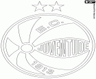 Logo z Esporte Clube Juventude, piłkarski klub z Caxias do Sul, miasto w stanie Rio Grande do Sul, w południowej części Brazylii