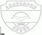 Emblemat Adana Spor Kulübü, reprezentanci Turcji w piłce, klub piłkarski z siedzibą w mieście Adana, Duże miasto Południowej Anatolii i stolica prowincji Adana