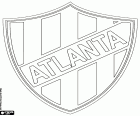 Odznaka klubu Atlanta, klub sportowy, Buenos Aires, w dzielnicy Villa Crespo, z nickiem Los Bohemios, Bohema