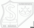 Emblemat Klub Sportowy Siarka Tarnobrzeg, klub sportowy z siedzibą w Tarnobrzegu, miasto na wschodnim brzegu Wisły, w Województwo podkarpackie, w południowo-wschodniej Polsce
