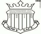 Emblemat Miejski Klub Sportowy Sandecja Nowy Sącz, klubem piłkarskim z siedzibą w Nowym Sączu, miasto u zbiegu rzek Kamienica i Dunajec, w południowej części Polski w województwie małopolskim