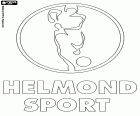 Logo Helmond Sport, klub piłkarski z siedzibą w mieście Helmond, miasto w południowej Holandii, w prowincji Brabancja Północna