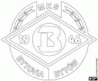 Logo z MKS Bytovia Bytów, Miejski Klub Sportowy Bytovia Bytów, klub piłkarski z siedzibą w Bytowie, miasto w północnej Polsce, stolica w powiecie bytowskim, w województwie pomorskim