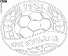Emblemat FC Kubán Krasnodar, klub piłkarski z siedzibą w mieście Krasnodar, miasta nad rzeką Kubań w południowej części Europejskiej Rosji i stolicą Krasnodar krai, w rejonie północnego Kaukazu