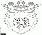 Logo Futebol Clube Penafiel, klub piłkarski z siedzibą w Peñafiel, miasta, w dzielnicy Porto, w regionie północ w Portugalii