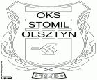 Godło OKS Stomil Olsztyn, Olsztyński Klub Sportowy Stomil Olsztyn, klub sportowy z siedzibą w Olsztynie, miasto w północno-wschodniej Polsce, stolica Warmińsko-Mazurskie. Olsztyn jest znana jezior i lasów