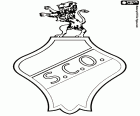Logo Sporting Clube Olhanense, klub piłkarski z siedzibą w mieście Olhão, miasto portowe, dedykowane do połowów w regionie Faro District, w Algarve w południowej Portugalii