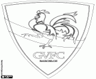 Emblemat Gil Vicente Futebol Clube, klub piłkarski z siedzibą w Barcelos, miasto w północnej części Portugalii, w dystrykcie Braga. Symbolem miasta jest koguta, Legenda o koguta Barcelos