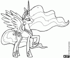 Księżniczka Celestia jest księżniczka słońca, władca magicznego Królestwa Equestria, Kucyki Pony