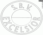 Emblemat SBV Excelsior, Stichting Betaald Voetbal Excelsior, klub piłkarski z siedzibą w Rotterdamie, miasto portowe w zachodniej części Holandii. Port w Rotterdamie jest największym portem ładunku w Europie, ma strategiczne położenie w ujścia Renu, na Morzu Północnym