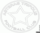 Emblemat Asteras Trypolis Football Club, klub piłkarski z siedzibą w Trypolisie, miasto w centrum półwyspu Peloponez i stolicą Arcadia