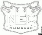 Odznaka Nijmegen Eendracht Combinatie, NEC Nijmegen, klub piłkarski z siedzibą w Nijmegen, miasto w prowincji Gelderland, położony nad brzegiem rzeki Waal, we wschodniej części Holandii, w pobliżu granicy z Niemcami