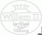Logo z Willem II, klub piłkarski z siedzibą w Tilburgu, miasto w południowej Holandii, w prowincji Brabancja Północna. Król Wilhelm II był wielkiego dobroczyńcy miasta Tilburg i nazwę klubu piłki nożnej jest na jego cześć
