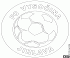 Tarcza z FC Vysočina Igława, klub piłkarski z siedzibą w mieście Igława, miasto na brzegu rzeki jednobrzmiące i stolica regionu Vysočina, w centrum południe w Republice Czeskiej