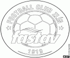 Emblemat FC Fastav Zlín, klub piłkarski z siedzibą w mieście Zlin, miasta nad brzegiem rzeki Dřevnice i stolica regionu Zlín, na wschodzie Republiki Czeskiej