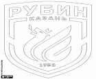 Emblemat FK Rubin Kazań, Futbolny klub Rubin Kazan, klub piłkarski z siedzibą w Kazaniu, miasta nad brzegiem rzeki Volga w Środkowo Wschodniej europejskiej części Rosji. Kazań jest największym miastem i stolicą Republiki Tatarstanu