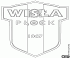 Logo z Wisły Płock, klub sportowy z siedzibą w Płocku, miasta nad brzegiem Wisły w Województwo mazowieckie, w samym centrum Polski