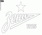 Odznaka FK Zenit Sankt Petersburg, Futbolny Klub Zenit, klub piłkarski który jest częścią klubu sportowego z siedzibą w Sankt Petersburg, miasto portowe w Morzu Bałtyckim znajduje się na brzegu Newy, w obwodzie leningradzkim, w północno-zachodniej części Rosji Europejskiej. Sankt Petersburg jest drugim miastem bardziej zaludnionych Rosji