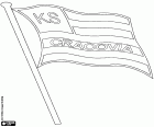 Logo KS Cracovia, Miejski Klub Sportowy Cracovia SSA, klub sportowy z siedzibą w Krakowie, miasto na brzegu Wisły i stolicy województwa małopolskiego, jest to drugi bardziej zaludnione miasto w Polsce, położony w południowym kraju