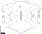 Tarcza Clube de Futebol Os Belenenses, klub piłkarski z siedzibą w Santa Maria de Belém, bardziej znany jako Belém, dzielnicy znajduje się w na południe od Lizbony, stolicy Portugalii