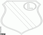 Tarcza z Legia Warszawa SA, klub piłkarski z siedzibą w Warszawie, miasta nad brzegiem Wisły w centrum wschodniej części kraju. Warszawa jest stolicą Polski i województwa mazowieckiego