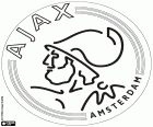 Tarcza z Ajax, AFC Ajax, Amsterdamsche Football Club Ajax, klub piłkarski z siedzibą w Amsterdamie, najważniejszym i najbardziej zaludnione miasto w prowincji Holandia Północna, stolicy Holandii
