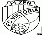 Odznaka z FC Viktoria Plzeň, klub piłkarski z siedzibą w Pilźnie, miasta w regionie historycznych Czech, w zachodniej części Republiki Czeskiej. Ten czeski miasto znajduje się około 90 km na zachód od Pragi i jest znany na całym świecie przez piwo