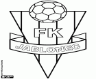 Odznaka z FK Jablonec, klub piłkarski z siedzibą w mieście Jablonec nad Nysą, miasta nad brzegiem rzeki Nysa, położony około 10 km od Liberca, w północnej części regionu historycznych Czech, w północnej części Republiki Czeskiej