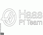 Logo Haas F1 Team, wyścigi zespół Formuły 1