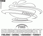 Logo w FIBA EuroBasket 2017, Mistrzostwa Europejskiej koszykówki mężczyzn od 31 sierpnia do 17 września 2017 r. w czterech krajach, Finlandia, Polska, Rumunia i Turcja