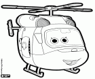 Helikopter ratunkowy Super Wings jest uroczy i inteligentne Dizzy