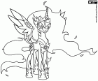 Daybreaker, zła forma i uszkodzony z Księżniczka Celestia, jednorożca z My Little Pony, Kucyki Pony