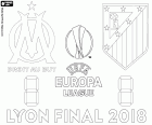 Olympique Marsylia i Atletico Madryt, finał UEFA Europa League 2017-2018, 16 maja 2018 r. w Parc OL, Lyon, Francja