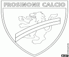 Emblemat Frosinone Calcio, włoski klub piłkarski z siedzibą w Frosinone, miasto z Lazio w środkowych Włoszech