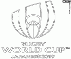 Logo Pucharu Świata w rugby Japan 2019. Gra rozgrywana jest w Japonii od 20 września do 2 listopada 2019